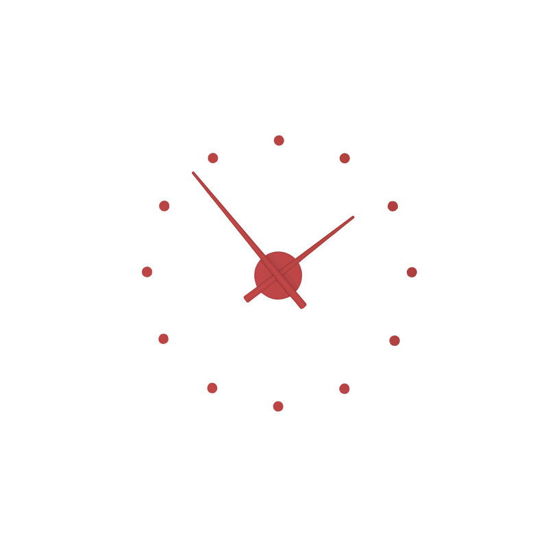 Horloge murale, Rouge, Petit