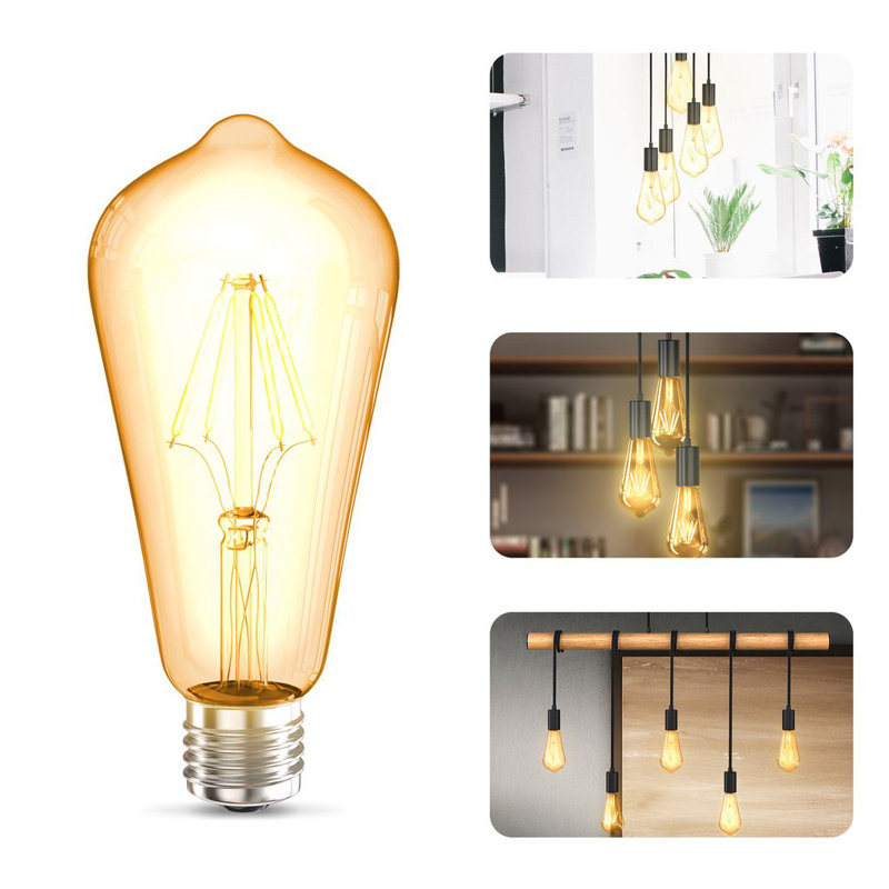 Set of 10 filament bulbs ST64