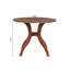 Ensemble de table de salle à manger en noyer: table ronde de 39,4 po + 2 chaises - ensemble de cuisine traditionnelle avec plateau de table incrusté, pieds courbés élégants pour la salle à manger