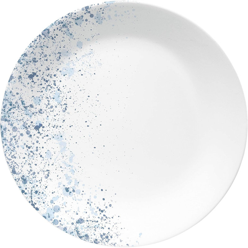 Indigo Speckle Glossy Glass 18-Piece Dinnerware Set