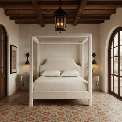 Sharan Velvet Upholstered Bed
