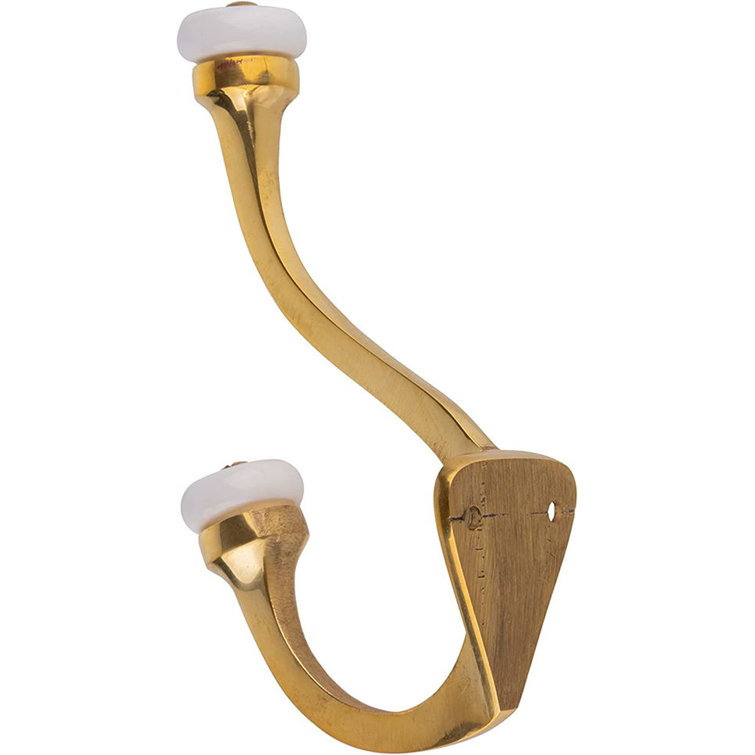 UNIQANTIQ HARDWARE SUPPLY Double Polished Brass with Ceramic Knobs
