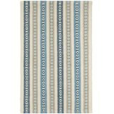 Long Slade Indigo Handwoven Cotton Rug