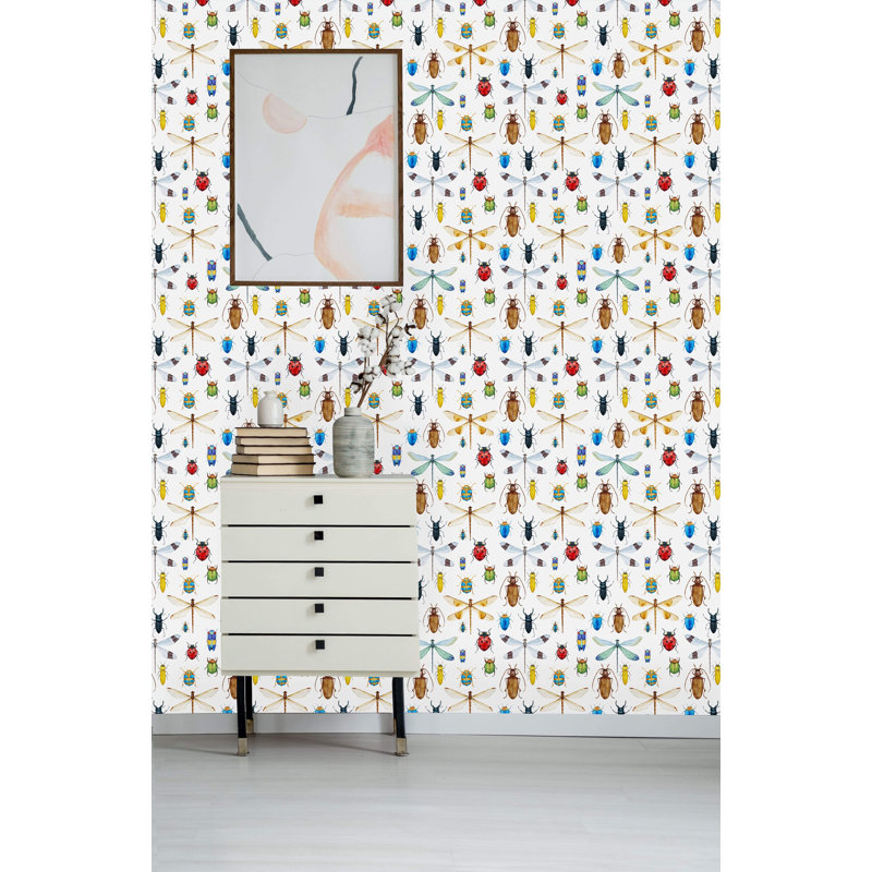 Mélange de rouleau de papier peint auto-adhésif, L 10,42 pi x l 25 po