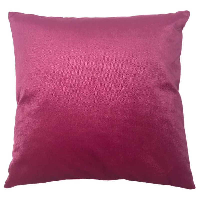 Housse de coussin carré et insert, Fuchsia