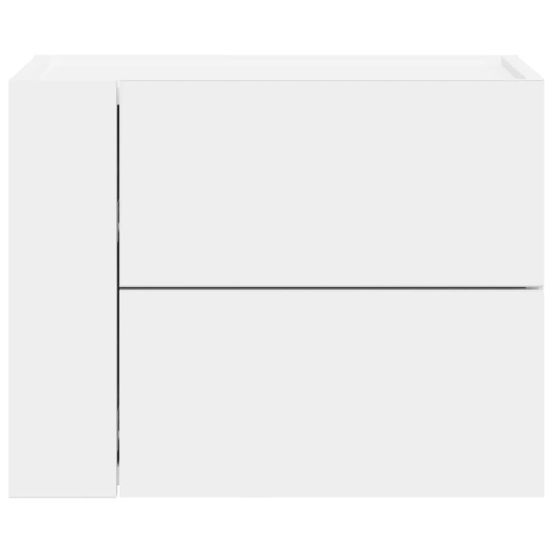 Rainald 45cm W Manufactured Wood Bedside Table, White