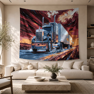 Tapisserie murale Trans camion et semi-remorque