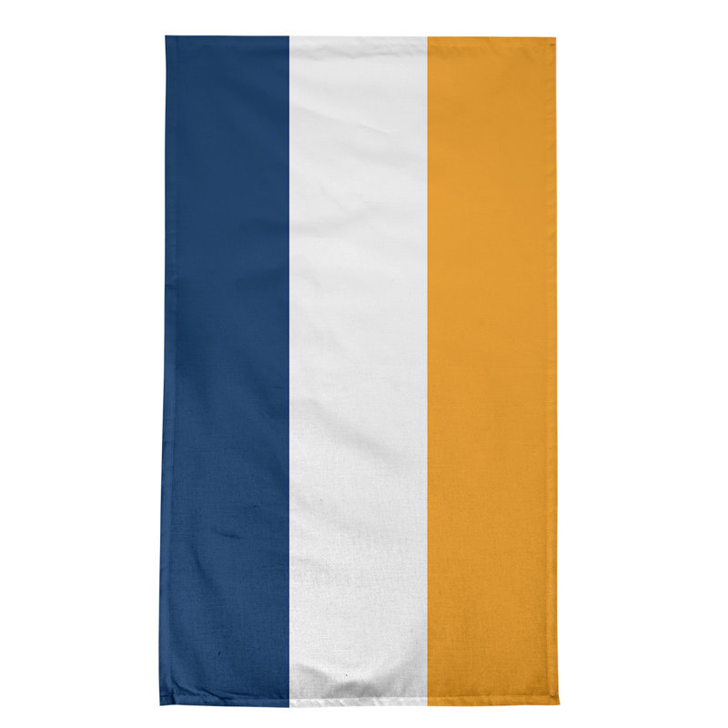 Serviette de thé à rayures pour équipe de football baltimore retour, Cotton Blend, Navy/White/Gold Utah Basketball