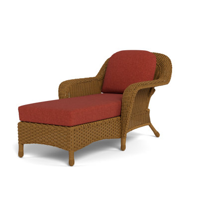 Sea Pines 63" Long Single Chaise Sunbrella with Cushions