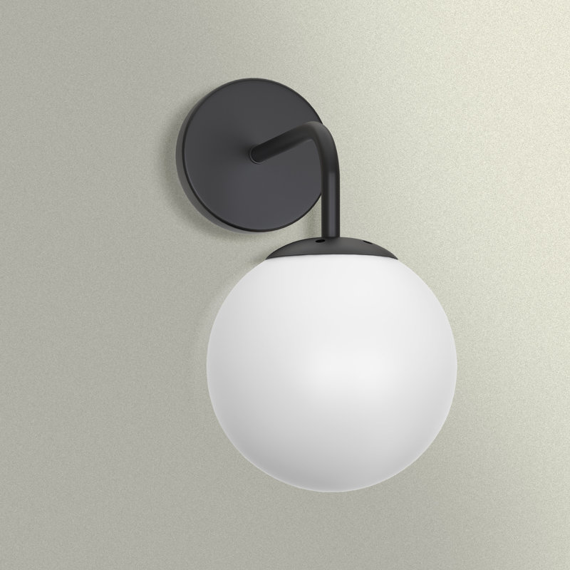 Estevanell 1 - Light Dimmable Black Wall Sconces, Black