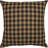 Black Check Appliqued and Embroidered Cotton Reversible Throw Pillow