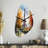 Pastel Eiffel Tower In Paris III - Fall Shape Large Paris 3D Wall Clock-104237813