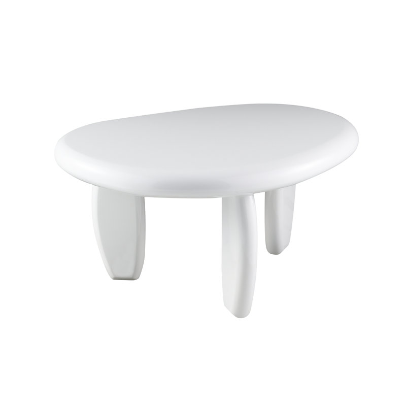 Wylie White High Gloss End Table