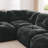 U-shaped Boneless Sofa,Tufted Design,32D High Density Sponge Bottom,Anti-Slip Design,No Assembly Required,Free Combination,Movable Ottomans For Living Rooms,Home Theater-976227150-976227148