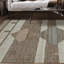 Tapis gris en laine tissé à la main Tarbell-447280057