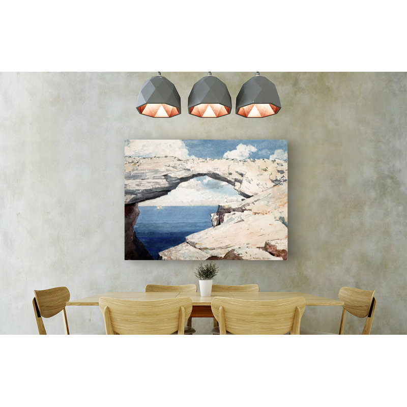 Glass Windows, Bahamas by Winslow Homer - Wrapped Canvas Painting, 70cm H x 100cm W x 4cm D