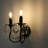 Entryway Pathway Double Head Crystal Wall Light Vintage 2 Light Crystal Wall Sconce For Living Room Bedroom Dining Room