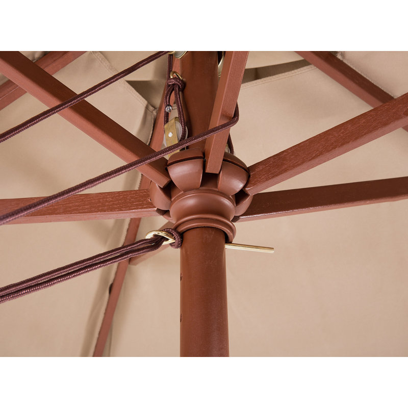Anella 195cm X 144cm Rectangular Market Parasol, Sand Beige