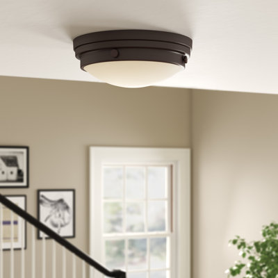 Helmsford 2 - Light 13.25" Simple Bowl Flush Mount in English Bronze