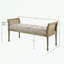 Banc rembourré en mélange de polyester Bashiri