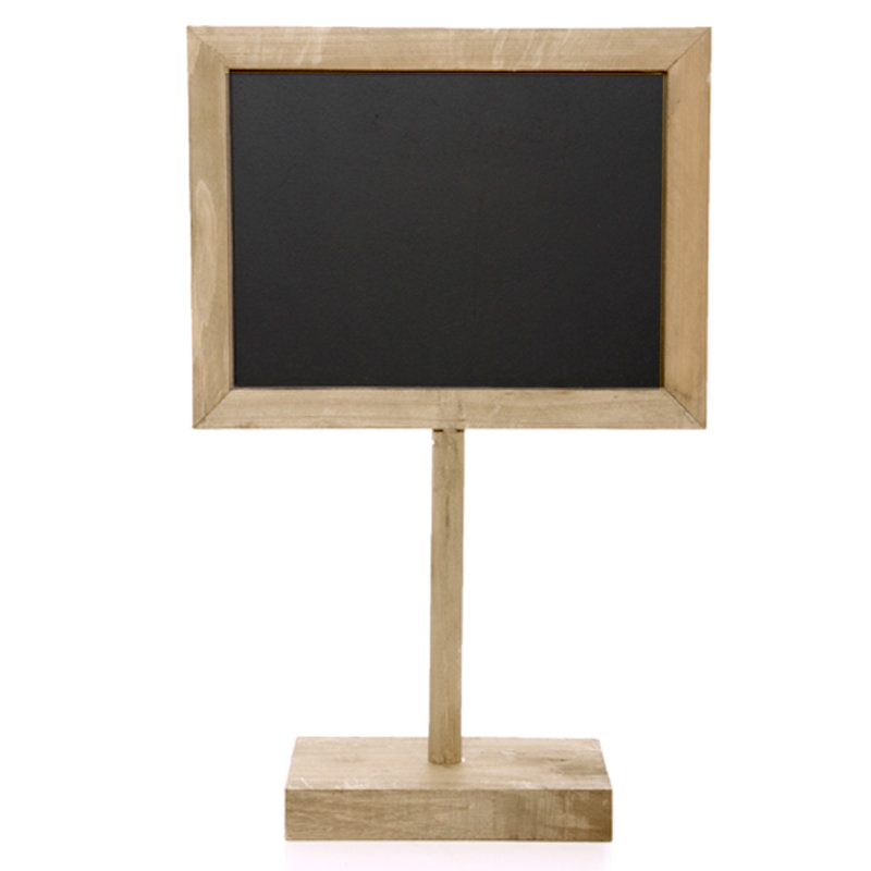 Tableau noir en bois, H 1 pi 5 po x l 0,75 pi, Naturel