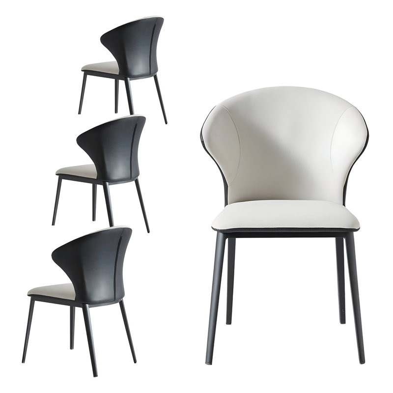 Dining Chairs Set Of 2 Pu Leather Kitchen Chairs