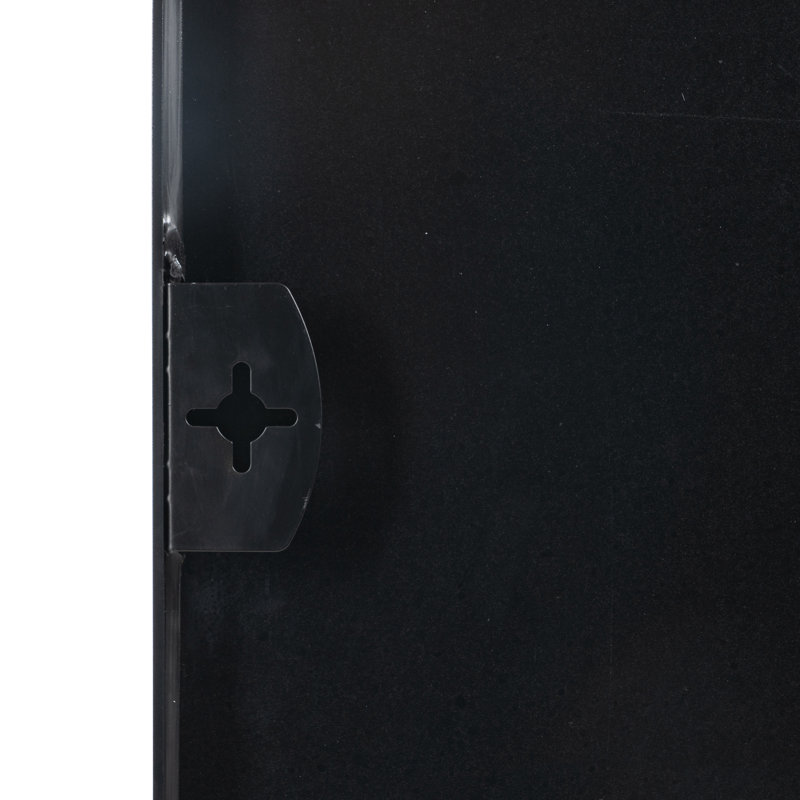 Viewcrest Metal Wall Mirror, Black