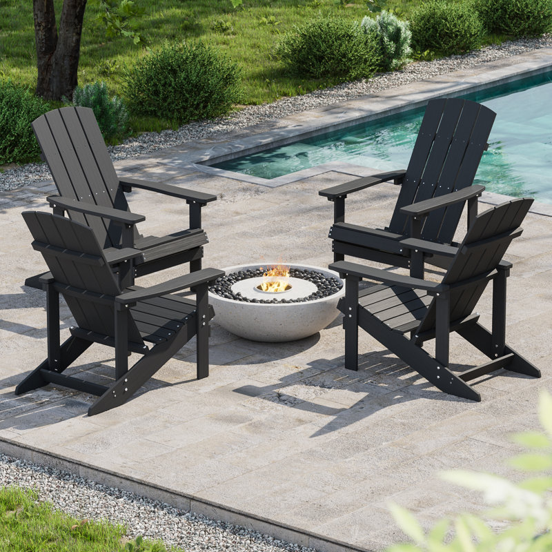 HIPS Adirondack Chair, Black