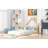 Wood Floor Bed With House-Shaped Headboard-453419973-453419970