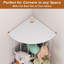 Rangement pour animaux en peluche 74 po avec bande élastique réglable, bibliothèque de coin pour enfants à 2 niveaux, bibliothèque murale pour chambre d'enfant, salle de jeux, chambre de bébé, blanc-1819293595