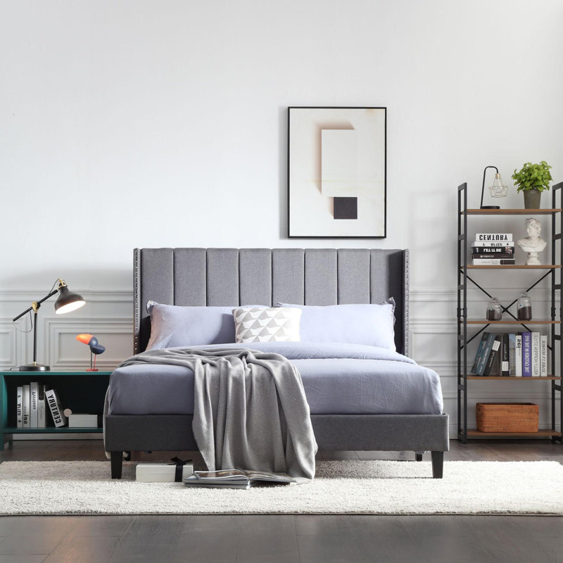 Plateforme tapissier Salva, gris
