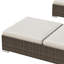 Chaise longue simple inclinable en aluminium et osier avec coussins 77,1 po Pacey-396952778-397247761