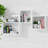  Wall Mount Cube Shelf Set Of 3,Floating Cube Shelves For Space Discovery, White-1900201040