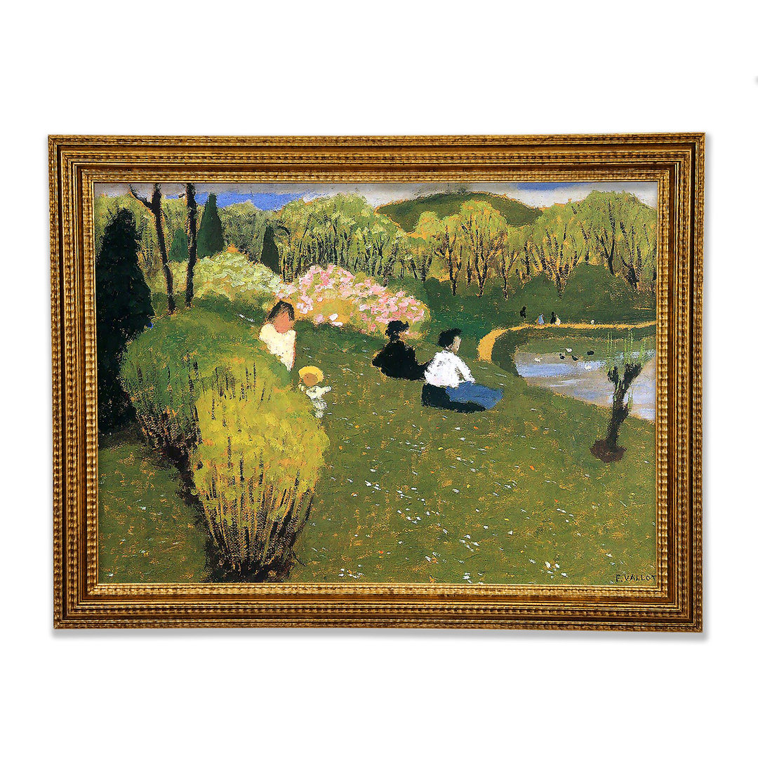 Felix Vallotton Kinder an einem Teich - Einzelne Bilderrahmen Kunstdrucke