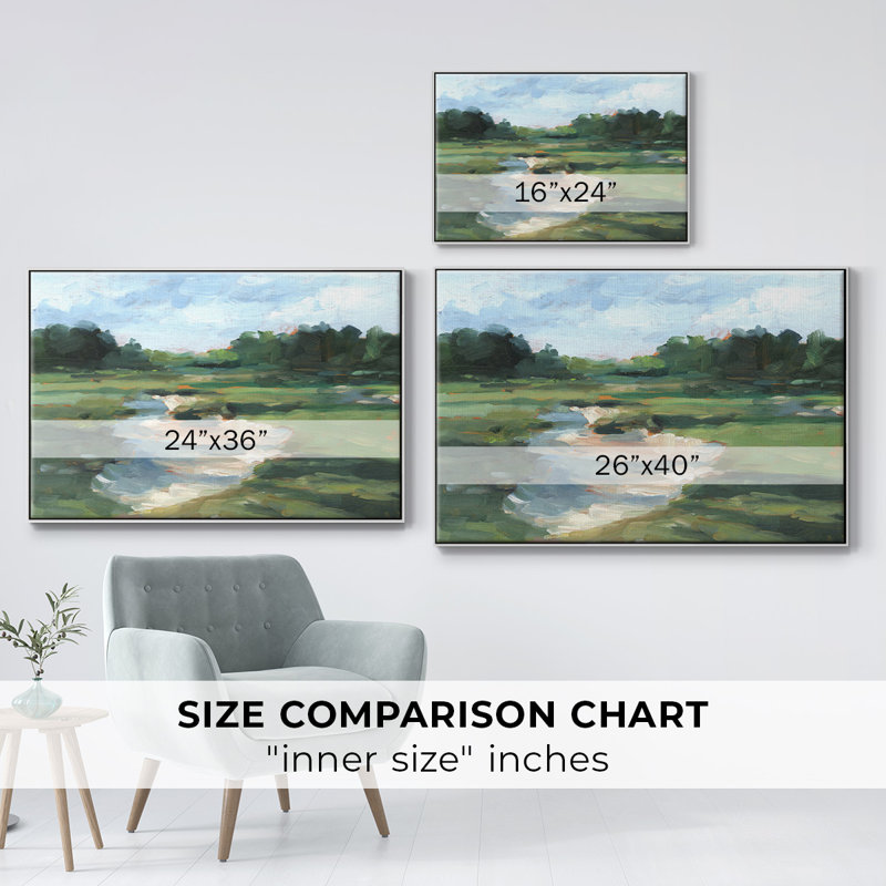 «Golf Course Study», toile tendue avec cadre I, Blanc, H 25 po x l 37 po x P 2 po