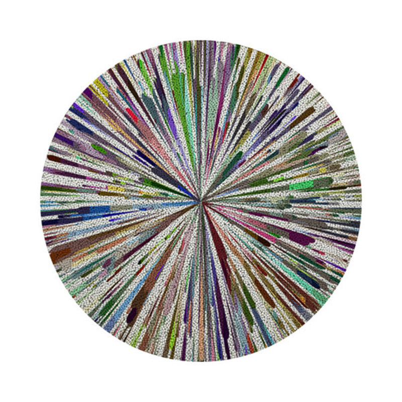 Glass Beads Round Beaded Placemats