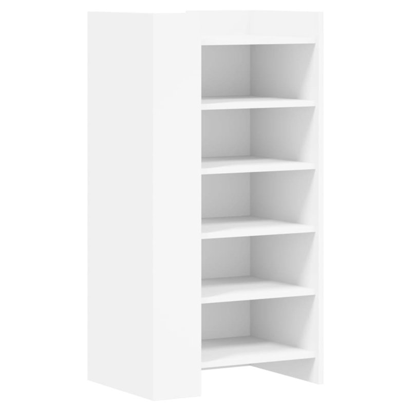 10 Pair Shoe Storage Cabinet, White