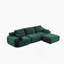 Boneless Modern Memory Foam Compressed Sofa, Large Sectional Couches For Various Living Spaces, Pet-Friendly Cloud Modular Sectional Sofa, Corduroy Fabric, Extra Deep Loveseat, No Assembly Needed-1257338875