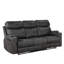 Canapé inclinable manuel en microfibre Hirah