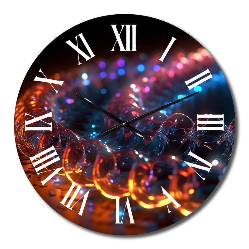 Horloge murale entrelacée à cristaux photoniques, Petit