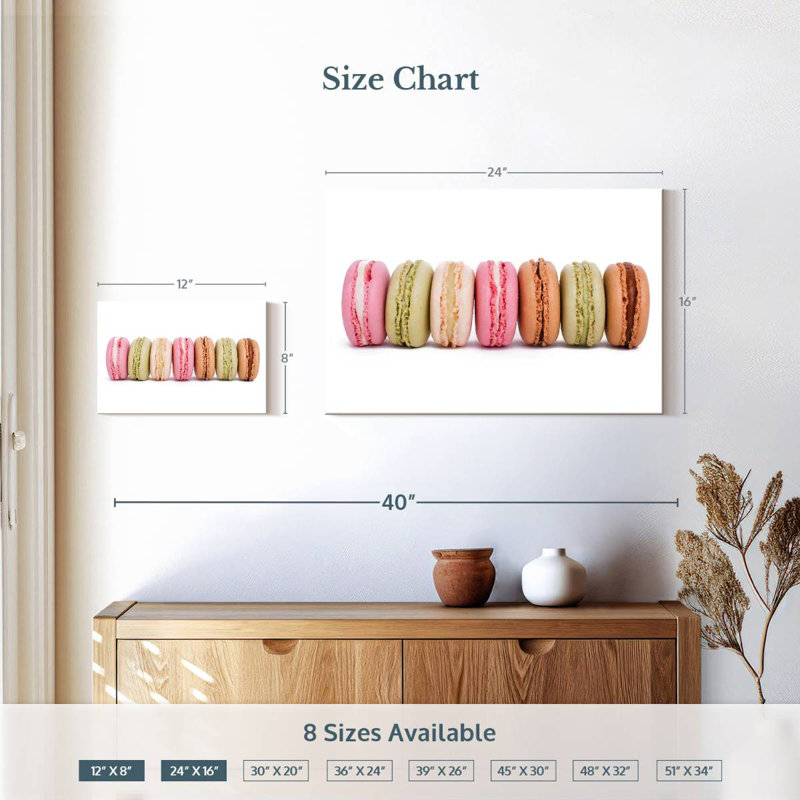 Macarons assortis Yarlin, H 16 po x l 24 po