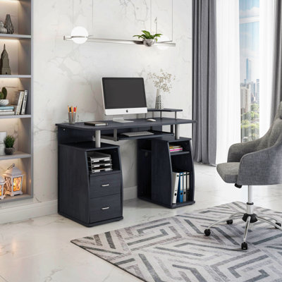 Bureau d'ordinateur complet avec rangement