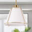 Leibuy 1 - Light Brass Pendant  Metal Chandelier Fabric Shade-25639164