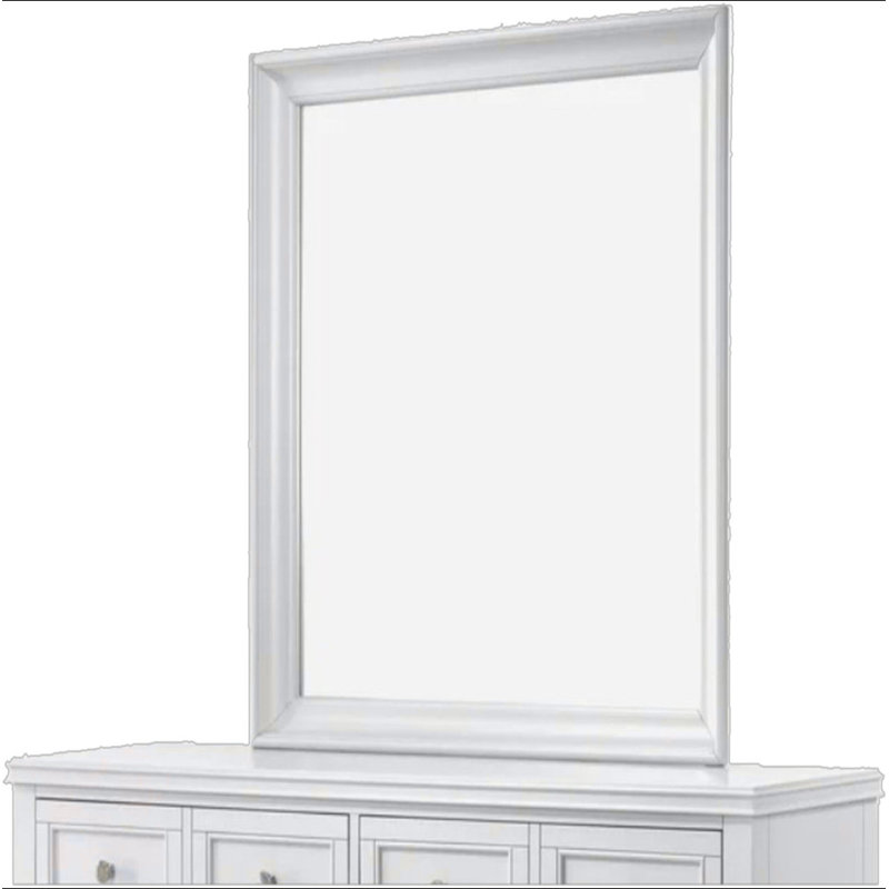 Square Mirror, White