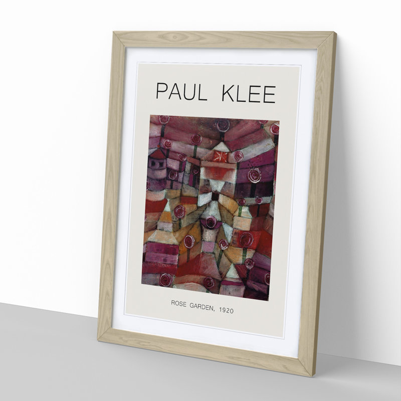 Rose Garden by Paul Klee - Picture Frame Graphic Art, 48cm H x 36cm W x 2cm D