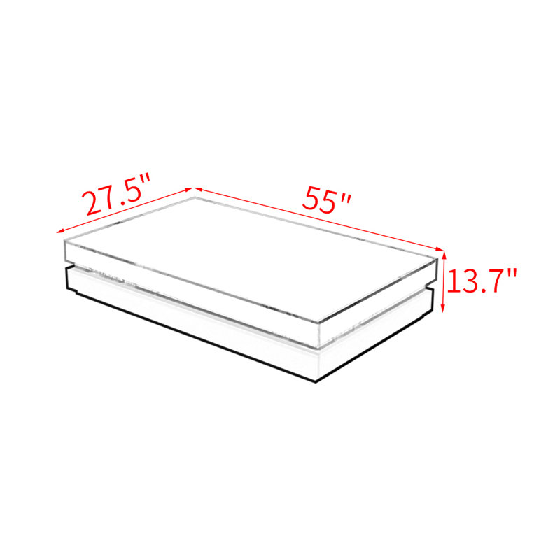 Italian-style rock plate end table, Black/White