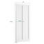 Porte pliante en bois manufacturé à 1 panneau apprêté blanc avec ensemble de quincaillerie-116415321-116415317