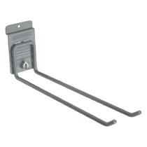 Econoco Deluxe Hook for Slat Wall, 6 Chrome (Pack of 96)