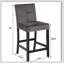 Tabouret de comptoir en velours Cobre