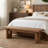 63-Inch Bench, Solid Wood Entryway Bench